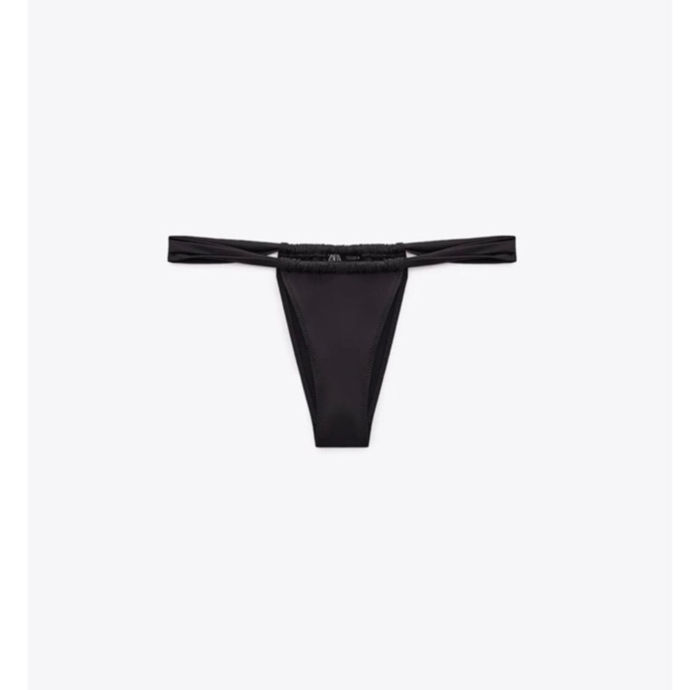 NWT Zara Bikini Bottoms in Black Size Medium